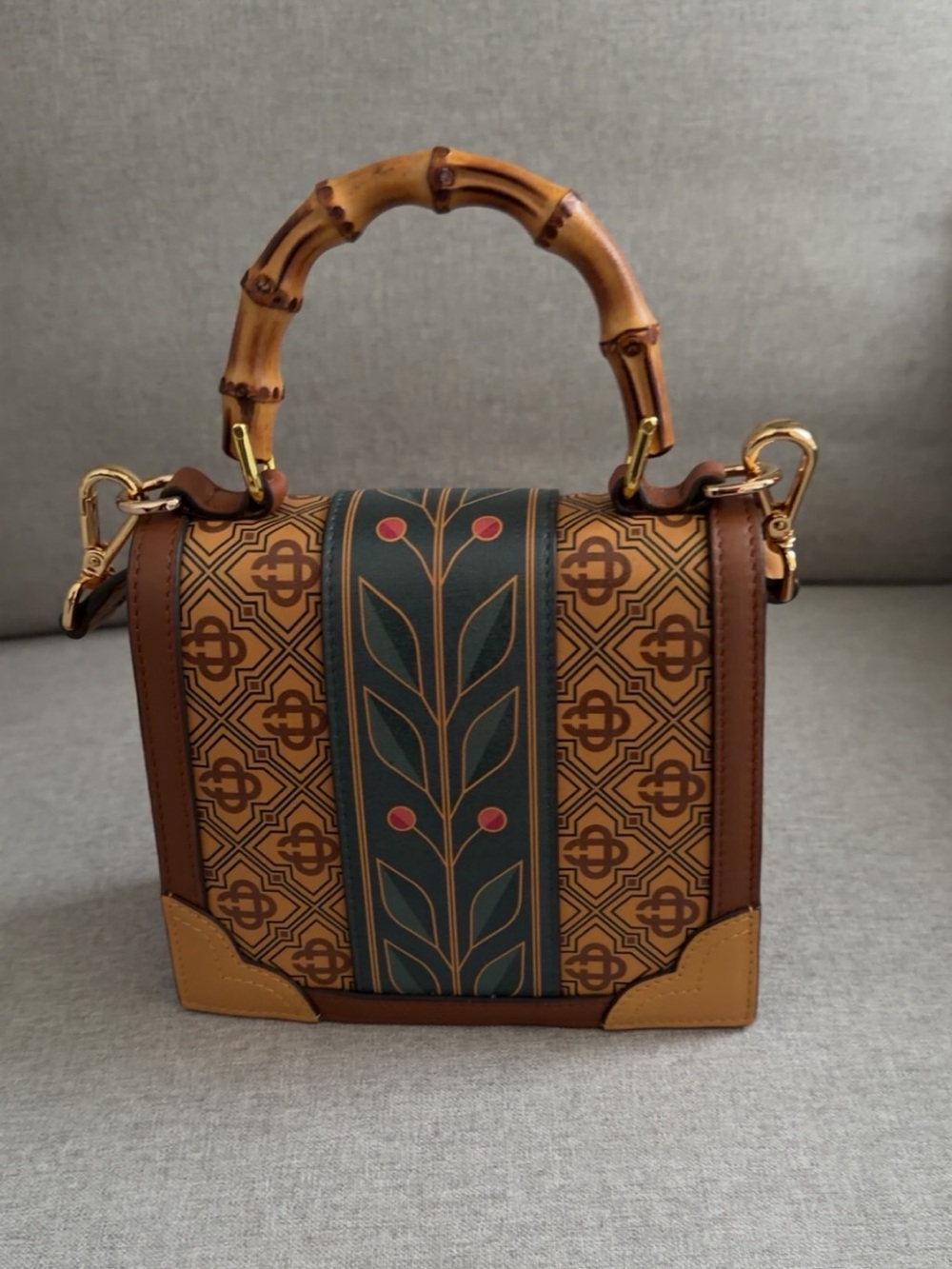 Casablanca Women's Brown
Jeanne Mini Logo Leather Shoulder bag - Picture 2 of 6